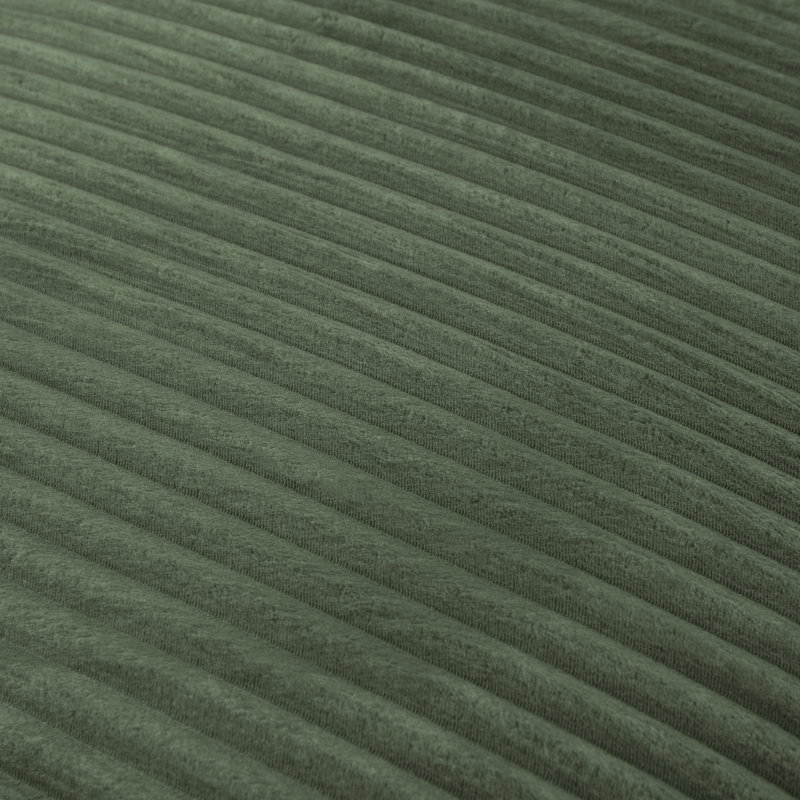 Méridienne moderne en velours côtelé, Green