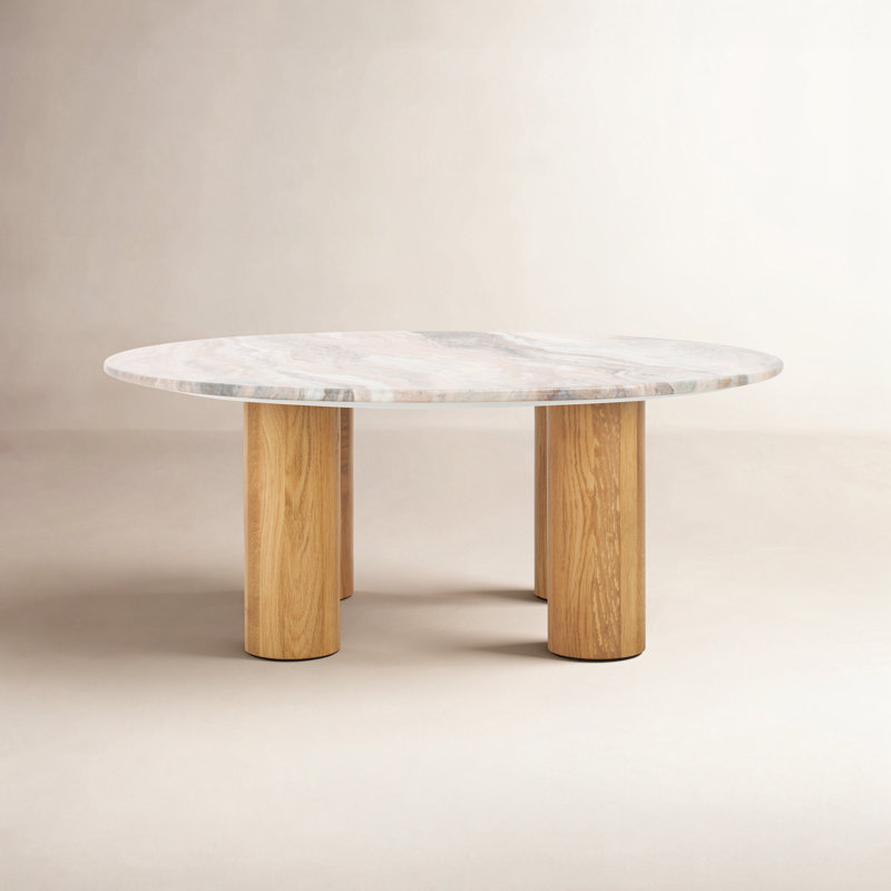 Finch Tylee Single Coffee Table, Natural Marble