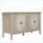 Cabinets with Storage, Walnut Brown Sideboard Buffet with 4 Doors &amp; Adjustable Shelves | Contemporary | Particle Board+MDF-1939892565