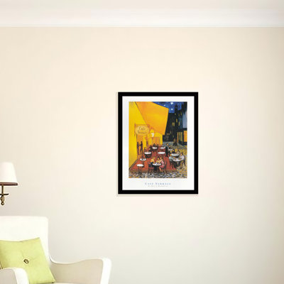 " Cafe Terrace " by David Marrocco Painting Print