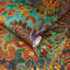 Andastra Wallpaper in Amazonite/Red/Orange/Yellow