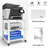 19.7 x 19.7 inches 3-Tier Laser Printer Stand with Storage Pinter desk Floor-Standing Rack on Wheels-93389404