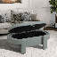 Banc de rangement à couvercle rabattable rembourré