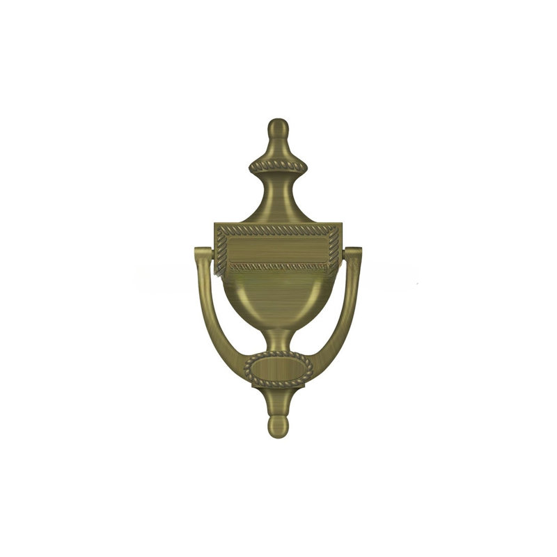 Victorian Brass Door Knocker, Antique Brass