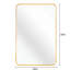 Miroir mural 22x30 pouces rectangulaire en or pour les espaces de salle de bain contemporains - Alliage d'aluminium, conception incassable sans cadre en verre et métal, manuel d'installation-1207831865
