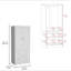 Armoire Taly avec portes doubles, 2 tiroirs et tringle