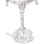 Robinet mural en fonte antique blanc 16 po H 10 po