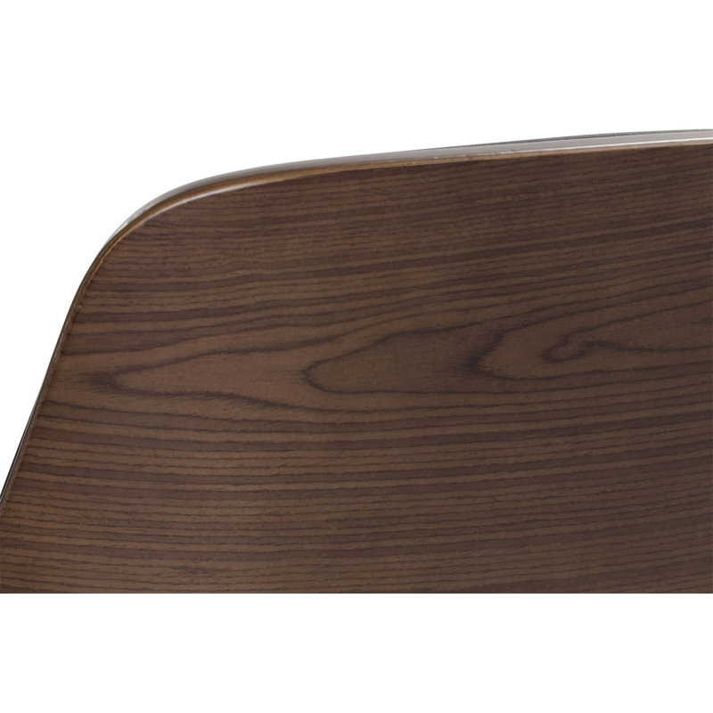 Chaise de travail en similicuir - noir