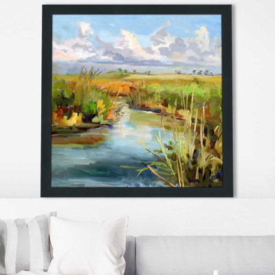 «Afprès Skies» par Carol Hallock - Peinture