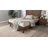 Baxton Studio Lozoya Wood Platform Bed Frame With Scalloped Edge Design - Low Profile Bed Base With Round Legs, Modern Minimalist Bedroom Furniture, Queen Size