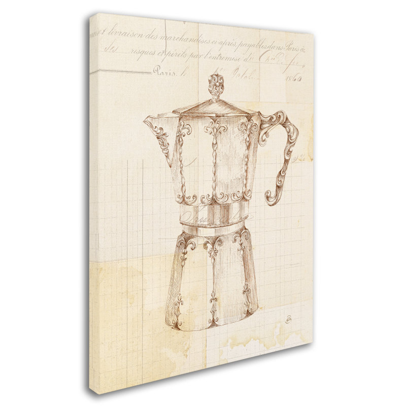 « authentic coffee iii », impression sur toile tendue, H 47 po x l 35 po x P 2 po