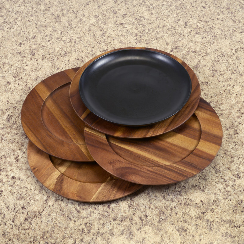 4 plaques de cuisson en bois d'acacia Kalmar Home