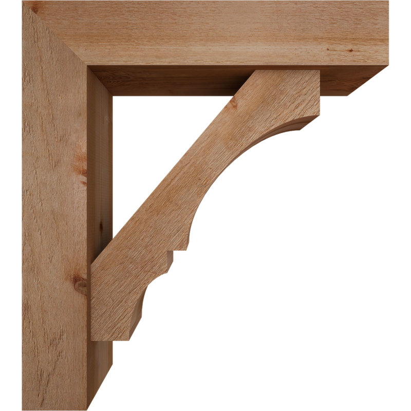 Support de bloc Balboa avec entretoise décalée, 38 x 34, Cèdre rouge occidental de l 8 po (scié brut)