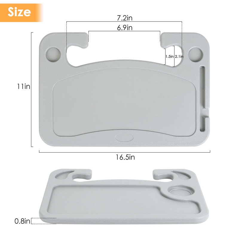 Plateau de volant de voiture pour ordinateur portable, Noir