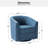 Amiir Swivel Barrel Chair Built-in Pocket Spring-665611589