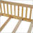 Wood Full Size House Platform Bed With Guardrail, Natural And Durable For Safe And Comfortable Sleep-309391258