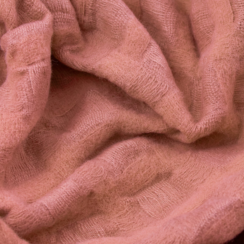 Walton Waffle Waffle Throw Blanket, Pink