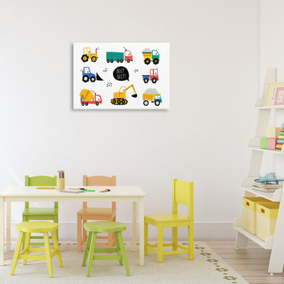 Toile de véhicules de construction Beep, conception par Creative Studio