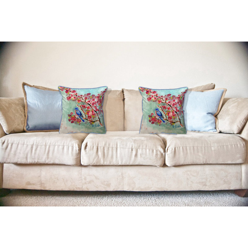 Coussin Cherry Blossoms, 18 po x 18 po