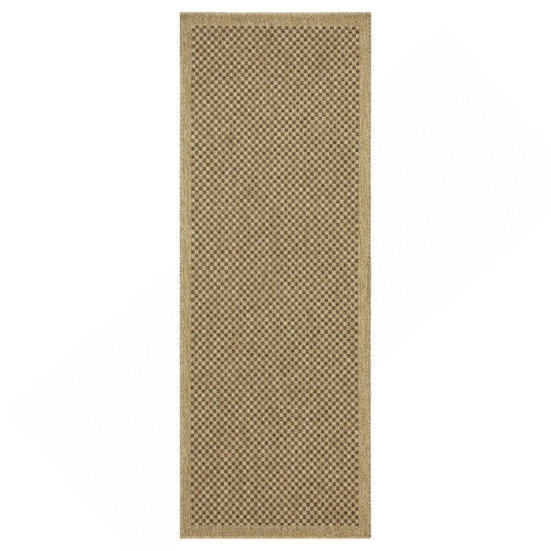 Mocha Indoor/Outdoor Area Rug, Runner 2'7" x 7'3"