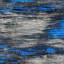 Cadagan Machine Woven Rectangle 1'8" x 2'7" Polyester Area Rug in Blue/Grey/White