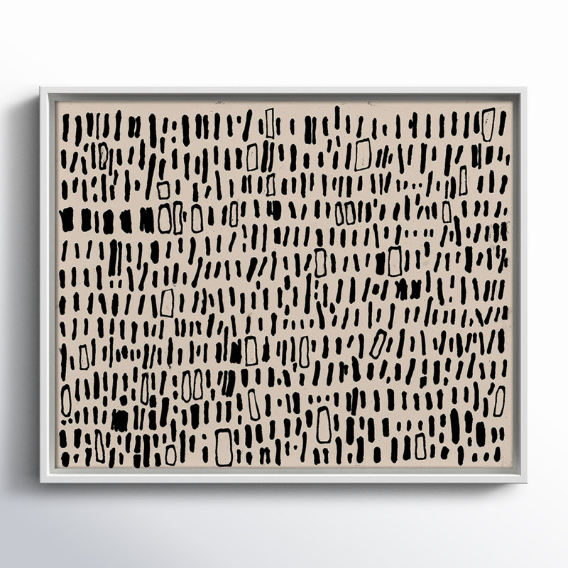 Tribal Code by Filippo Ioco, 19.5" H x 25.5" W x 2" D, White