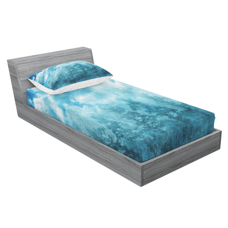 Microfiber Sheet Set, Twin Sheet Set with Fitted Sheet