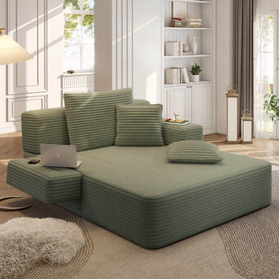 Frameless Design & Compression Foam Sofa for Small Spaces
