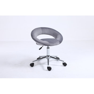 Everly Quinn Velvet Task Chair