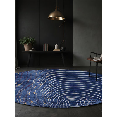 Tapis bleu lavable à la machine