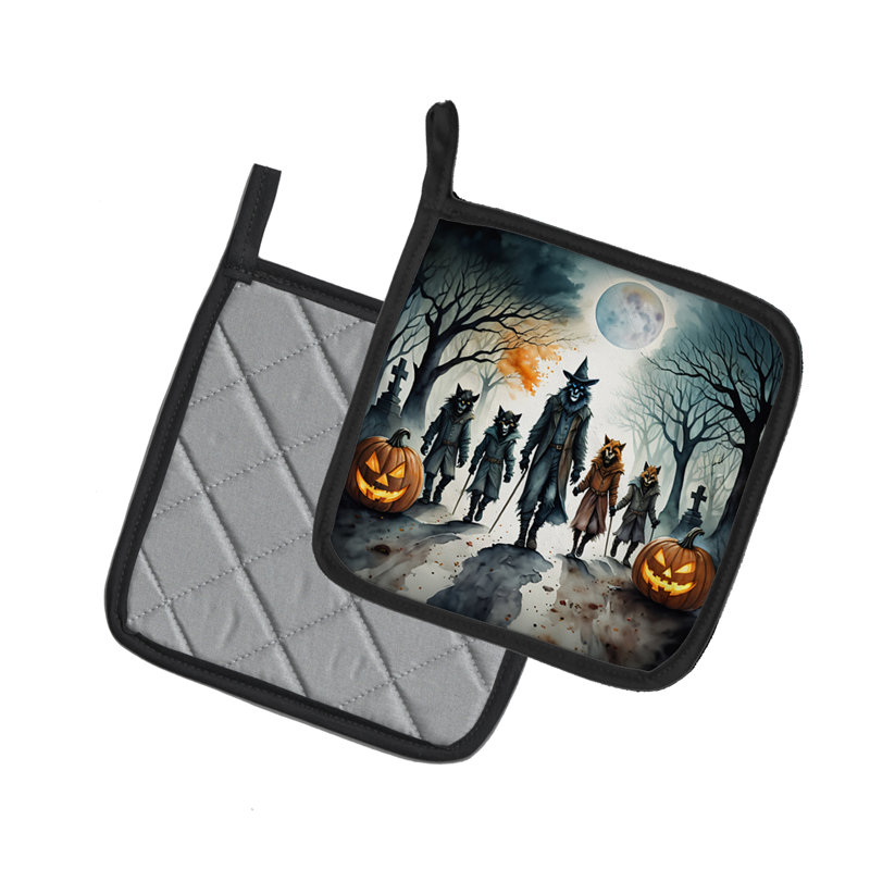 Paire de porte-casseroles Wookwolves Spooky Halloween