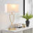 21'' Minimalist Table Lamp Set Of 2, Rectangular Linen Shades-1081453846-1081453840