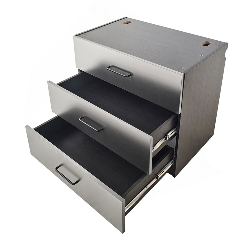 Astro Series 32 In. W X 28 In. H X 20 In. D Metal Wall Mounted Base Drawer Storage Cabinet