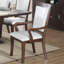 Chaise avec accoudoirs rembourrée Geller Goodell