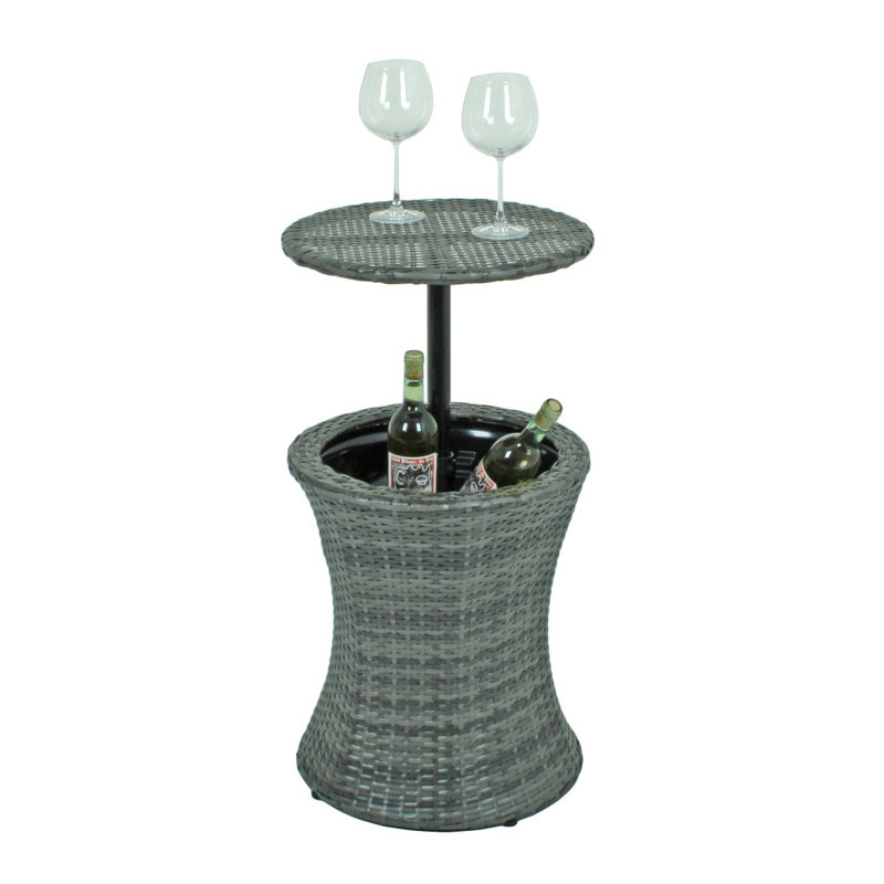 Harwyn Round Wicker Outdoor Bar Table , 47cm cm W 45cm cm D