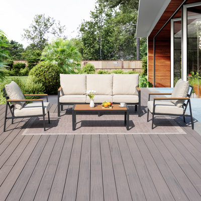 5 - Person Outdoor Seating Group with Cushions