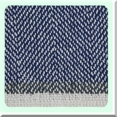 Classic Chevron Comfort Throw - Navy 50x60