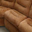 Canapé modulaire orange en chenille