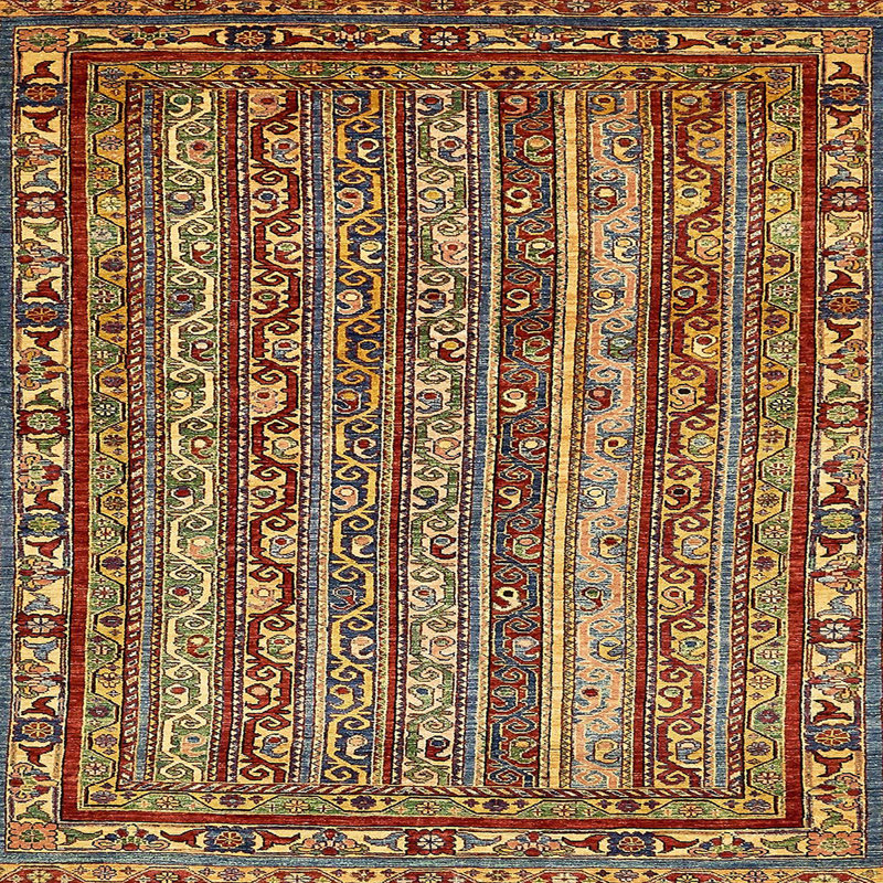 Abstract Indoor Rug, Square 4'