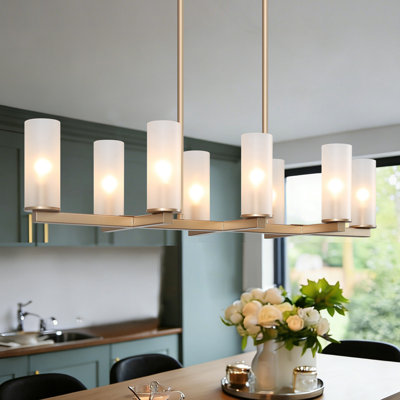 Breeana 8-Light Dimmable Linear Pendant