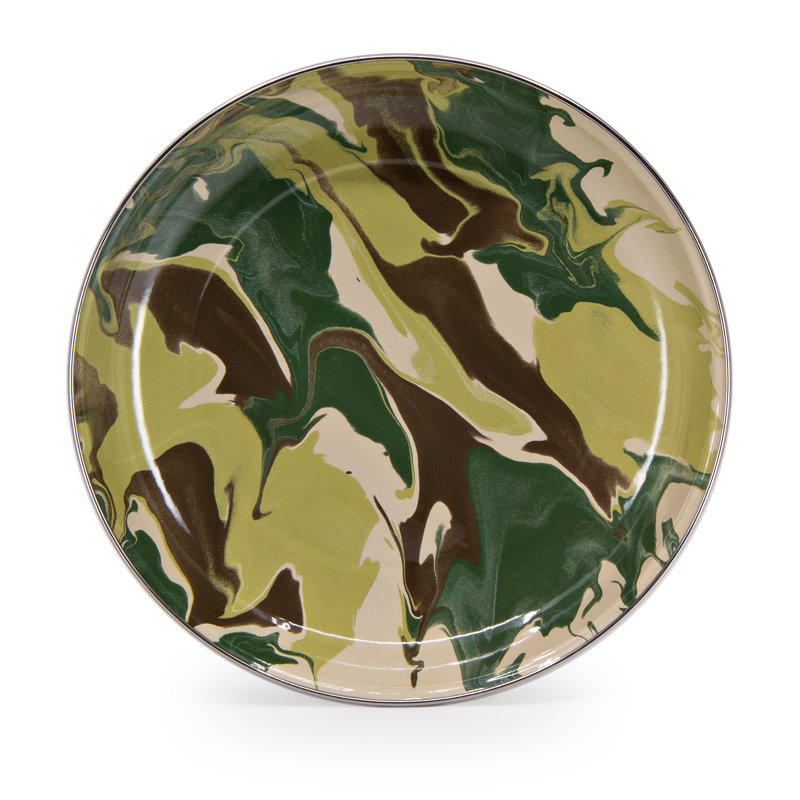 Set of 4 Camouflage Pasta Plates
