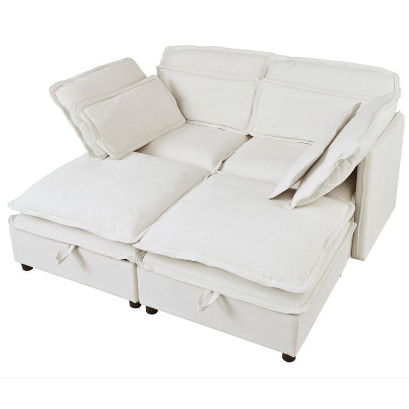 Canapé modulaire à 4 couches Freely Combinable, Beige