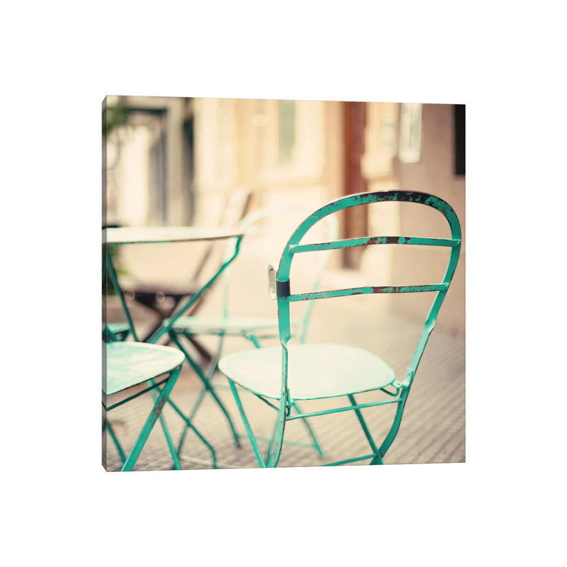 Coffee Chair by Caroline Mint - Print on Canvas, Wrapped Canvas, 93.98 cm H x 93.98 cm W x 1.91 cm D