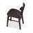 Coffee Solid back side Chair(Set of 2)