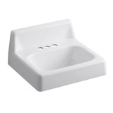 Hudson Metal 16" Wall Mount Bathroom Sink with Overflow