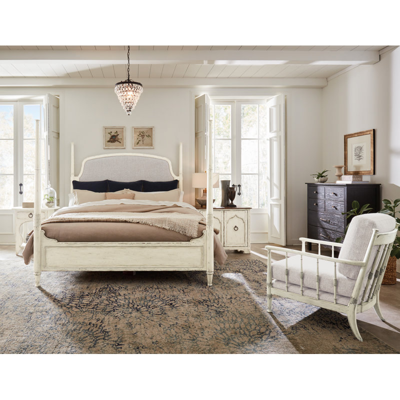 Americana Two-Door Nightstand, Cream/Beige