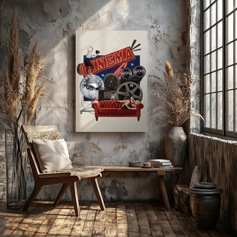 Reproduction d'art sur toile, H 14 po x l 11 po