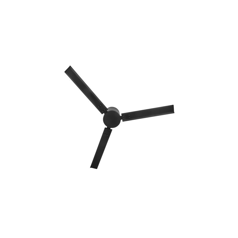 Indy Flush 58-in Indoor/Outdoor Smart Ceiling Fan with Remote, Matte Black