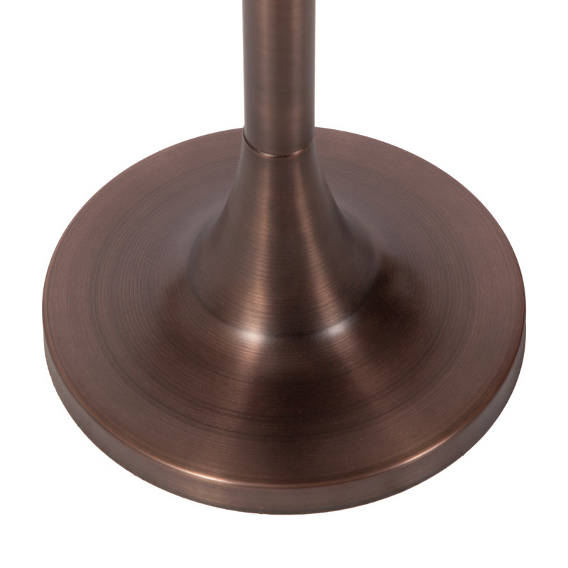 Table basse Baronet, H 22 po x l 10 po x P 10 po, Beige, Bronze