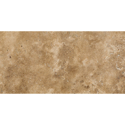 Carrelage pour mur et plancher en noyer et travertin mat 6 x 12 po